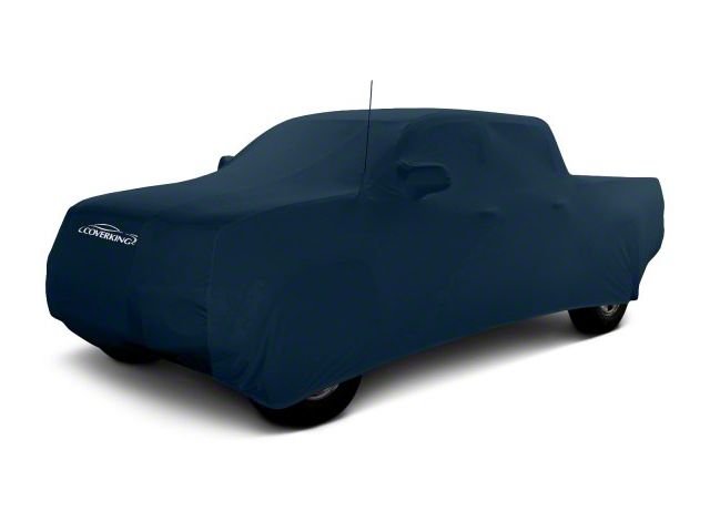 Coverking Satin Stretch Indoor Car Cover; Dark Blue (16-23 Tacoma Double Cab)