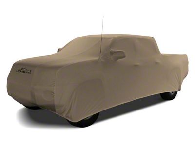 Coverking Satin Stretch Indoor Car Cover; Sahara Tan (16-23 Tacoma Double Cab)