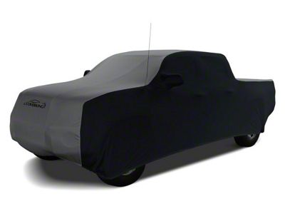 Coverking Satin Stretch Indoor Car Cover; Black/Metallic Gray (05-15 Tacoma Regular Cab)