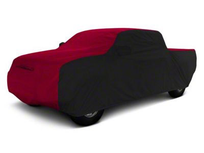 Coverking Stormproof Car Cover; Black/Red (05-15 Tacoma Regular Cab)