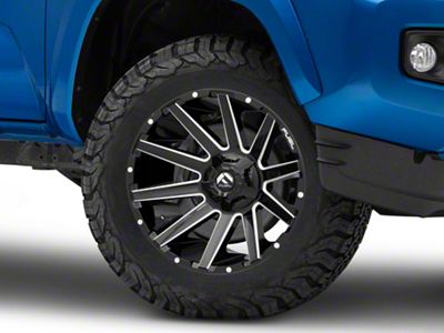 Fuel Wheels Contra Gloss Black Milled 6-Lug Wheel; 18x9; 1mm Offset (16-23 Tacoma)