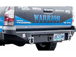 Rear Hitch Bumper with D-Ring Mounts; Black (05-15 Tacoma)