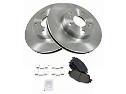 Ceramic 5-Lug Brake Rotor and Pad Kit; Front (05-15 2WD Tacoma)