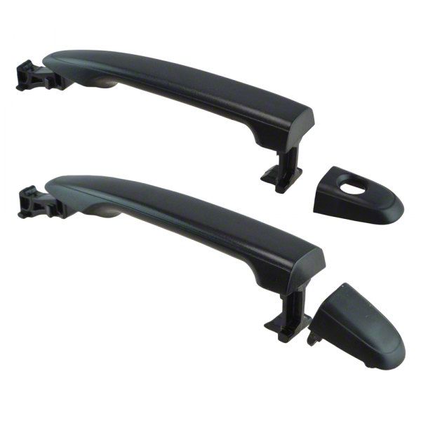 Exterior Door Handles; Front; Textured Black (0515 Free Shipping
