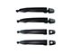 Exterior Door Handles; Front and Rear; Textured Black (05-15 Tacoma Double Cab)