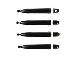Exterior Door Handles; Front and Rear; Paint to Match Black (05-15 Tacoma Double Cab)