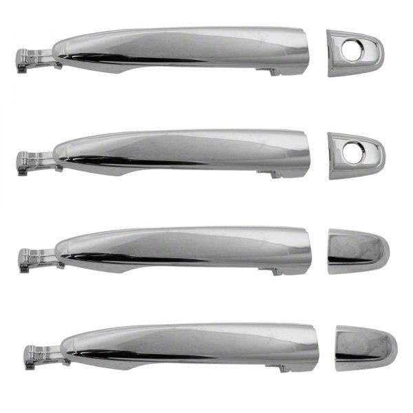 Exterior Door Handles; Front and Rear; Chrome (0515 Double Cab) Free Shipping