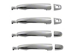 Exterior Door Handles; Front and Rear; Chrome (05-15 Tacoma Double Cab)