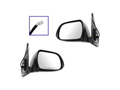 Powered Mirrors with Turn Signal; Chrome (12-15 Tacoma)