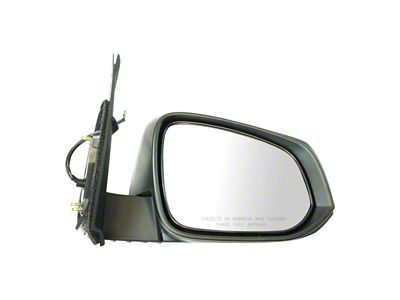 Powered Heated Mirror; Textured Black; Passenger Side (16-19 Tacoma)