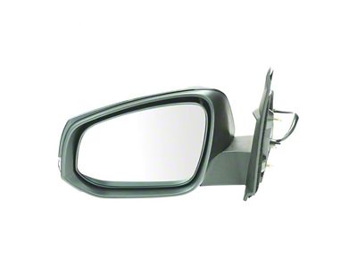 Powered Heated Mirror with Turn Signal; Paint to Match Black; Driver Side (16-19 Tacoma)