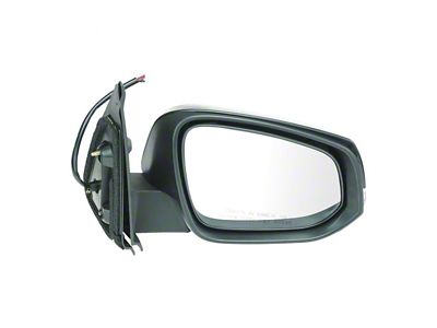 Powered Heated Mirror with Turn Signal; Paint to Match Black; Passenger Side (16-19 Tacoma)