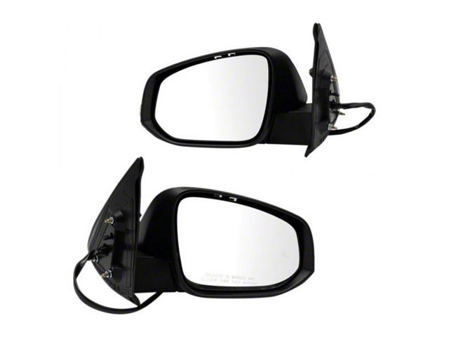 Powered Heated Mirrors with Blind Spot Detection and Turn Signal; Paint to Match Black (16-19 Tacoma)