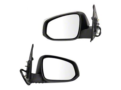 Powered Heated Mirrors with Blind Spot Detection and Turn Signal; Chrome (16-19 Tacoma)