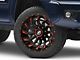 XF Offroad XF-224 Gloss Black Red Milled 6-Lug Wheel; 20x10; -12mm Offset (05-15 Tacoma)