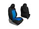 Bartact Tactical Series Front Seat Covers; Black/Blue (09-15 Tacoma TRD Pro)