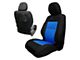 Bartact Tactical Series Front Seat Covers; Black/Blue (16-19 Tacoma w/ Bucket Seats)