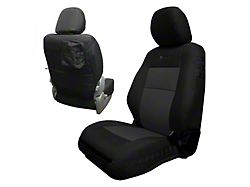 Bartact Tactical Series Front Seat Covers; Black/Graphite (16-19 Tacoma w/ Bucket Seats)