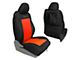 Bartact Tactical Series Front Seat Covers; Black/Orange (09-15 Tacoma w/ Bucket Seats, Excluding TRD Pro)