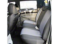 Bartact Tactical Series Rear Seat Cover; Black/Blue (09-15 Tacoma Double Cab)