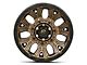 Fuel Wheels Traction Matte Bronze with Black Ring 6-Lug Wheel; 17x9; 1mm Offset (16-23 Tacoma)