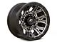 Fuel Wheels Traction Matte Gunmetal with Black Ring 6-Lug Wheel; 17x9; 1mm Offset (16-23 Tacoma)