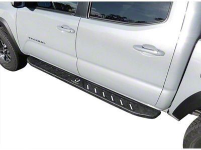Blade Running Boards; Textured Black (05-23 Tacoma Double Cab)