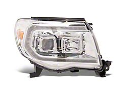 Axial Switchback Projector Headlights; Chrome Housing; Clear Lens (05-11 Tacoma)