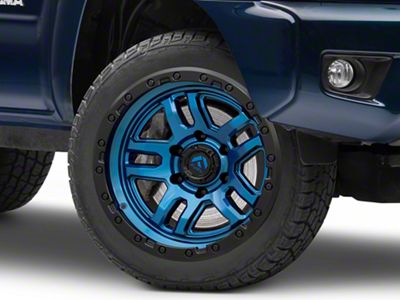 Fuel Wheels Ammo Gloss Blue with Black Bead Ring 6-Lug Wheel; 20x10; -18mm Offset (05-15 Tacoma)