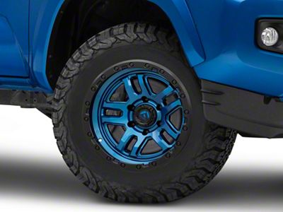 Fuel Wheels Ammo Gloss Blue with Black Bead Ring 6-Lug Wheel; 17x9; -12mm Offset (16-23 Tacoma)