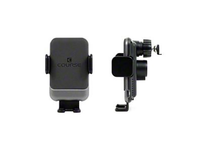 Direct Fit Phone Mount with Charging Auto Closing Cradle Head; Black (05-15 Tacoma)
