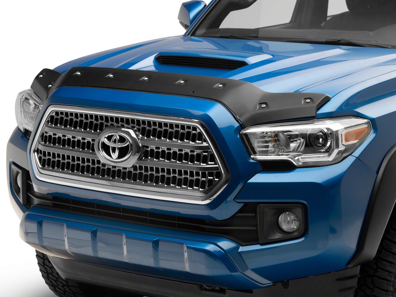 Tacoma Premium Bolt-On Look Hood Deflector; Textured (16-23 Tacoma ...