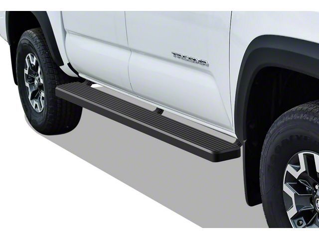 6-Inch iStep Running Boards; Black (05-23 Tacoma Double Cab)