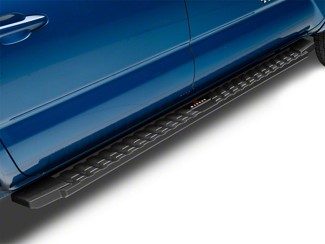 T-Style Running Boards; Black (05-22 Tacoma Double Cab)