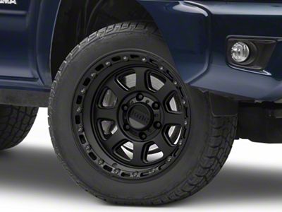 KMC Chase Satin Black with Gloss Black Lip 6-Lug Wheel; 20x9; 0mm Offset (05-15 Tacoma)