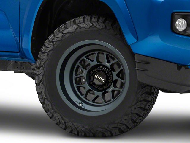 KMC Terra Metallic Blue 6-Lug Wheel; 17x8.5; 0mm Offset (16-23 Tacoma)