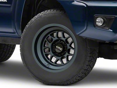 KMC Terra Metallic Blue 6-Lug Wheel; 17x9; -38mm Offset (05-15 Tacoma)