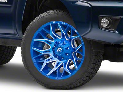 Fuel Wheels Twitch Anodized Blue Milled 5-Lug Wheel; 20x10; -18mm Offset (05-15 Tacoma)