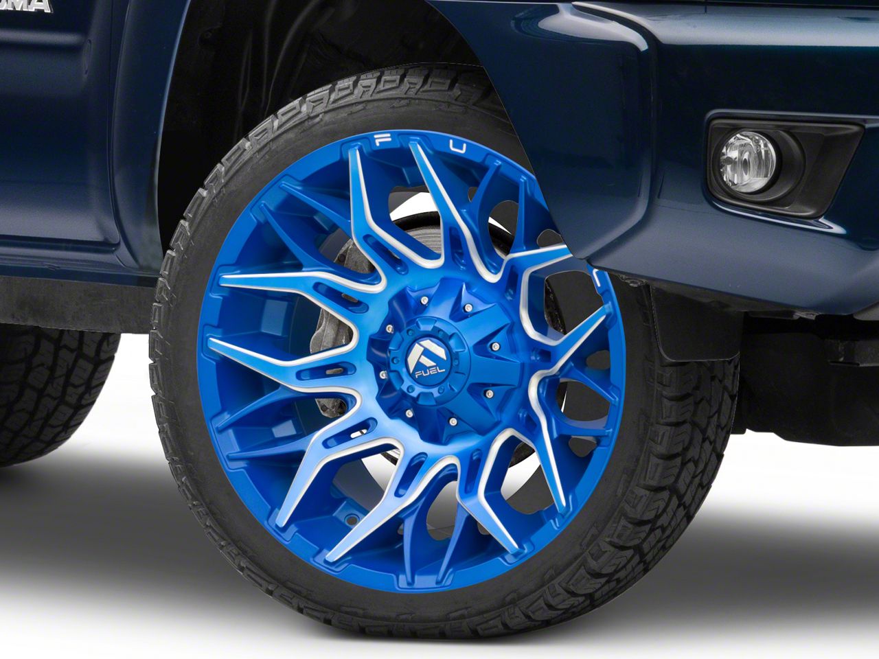 Fuel Wheels Twitch Anodized Blue Milled 5Lug Wheel; 22x10