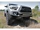 Southern Style Offroad Slimline Hybrid Front Bumper with Bull Bar and Winch Access Holes; Matte Black (16-23 Tacoma)