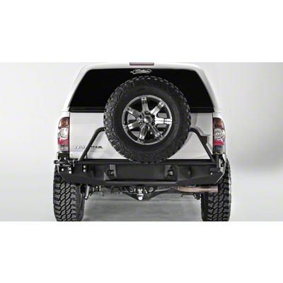 Fab Fours Premium Rear Bumper Tire Carrier; Matte Black (05-15 Tacoma)