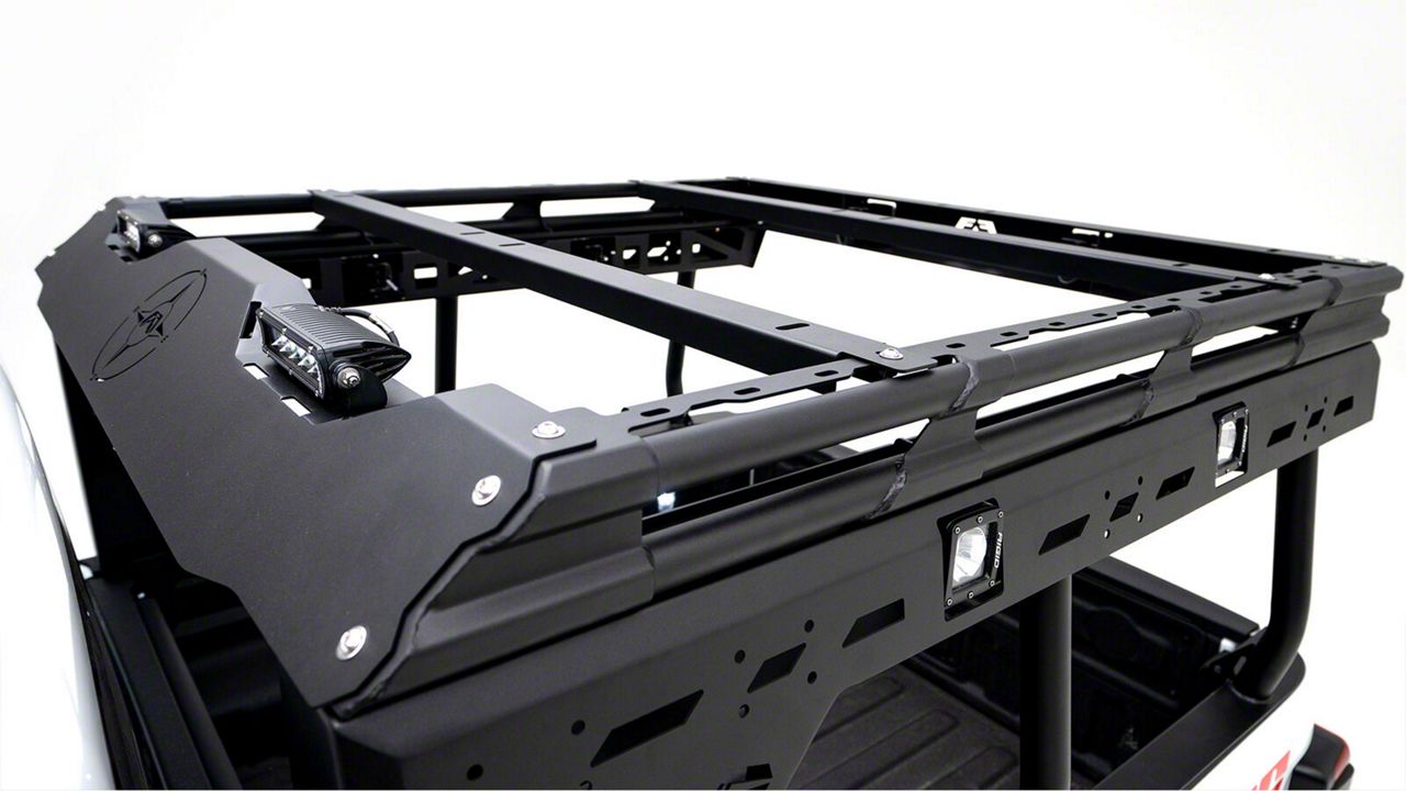 Fab Fours Tacoma Overland Bed Rack Crossmembers; Bare Steel TTOR-02-B ...