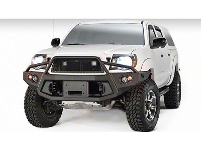 Fab Fours Premium Heavy Duty Winch Front Bumper with No Guard; Bare Steel (05-11 Tacoma)