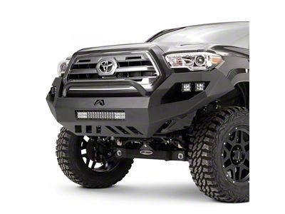 Fab Fours Vengeance Front Bumper with High Pre-Runner Guard; Bare Steel (16-23 Tacoma)