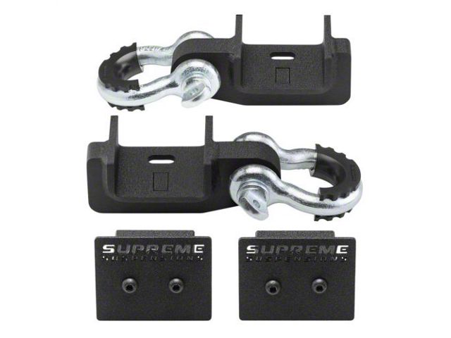 Supreme Suspensions Bolt-On Shackle Mount with Galvanized D-Ring Shackles (05-23 Tacoma)