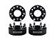 Supreme Suspensions 1.50-Inch Pro Billet Hub and Wheel Centric Wheel Spacers; Black; Set of Four (05-23 6-Lug Tacoma)