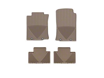 Weathertech All-Weather Front and Rubber Floor Mats; Tan (12-15 Tacoma Access Cab, Double Cab)