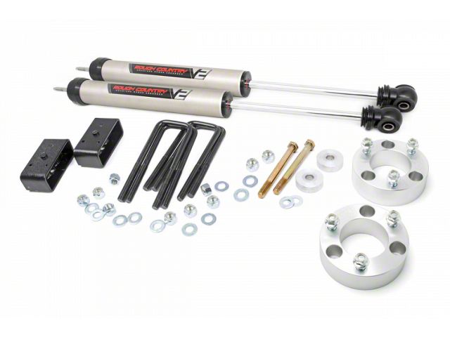 Rough Country 3-Inch Suspension Lift Kit with V2 Monotube Shocks (05-23 6-Lug Tacoma)