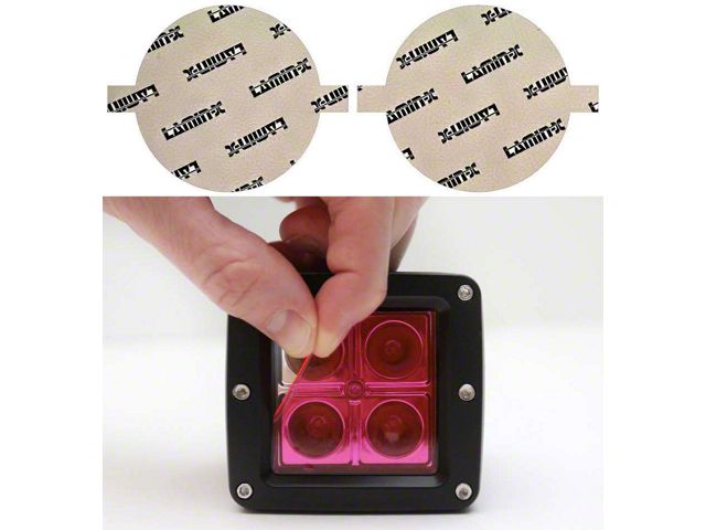 Lamin-X Fog Light Tint Covers; Pink (16-23 Tacoma TRD)