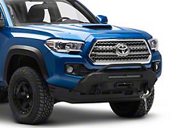 Rough Country Hybrid Stubby Front Bumper with 20-Inch Black Series White DRL LED Light Bar and PRO9500S Winch (16-23 Tacoma)
